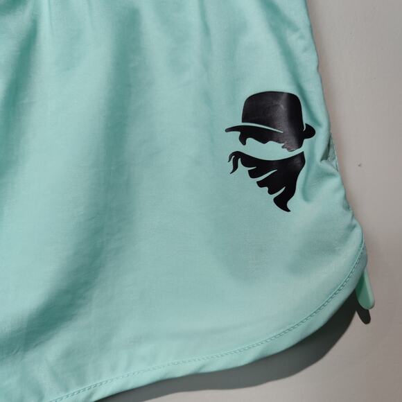 Culprit Women's Sz M BaeThing Swim Shorts Mint Julep Green Vented Side - Picture 2 of 6